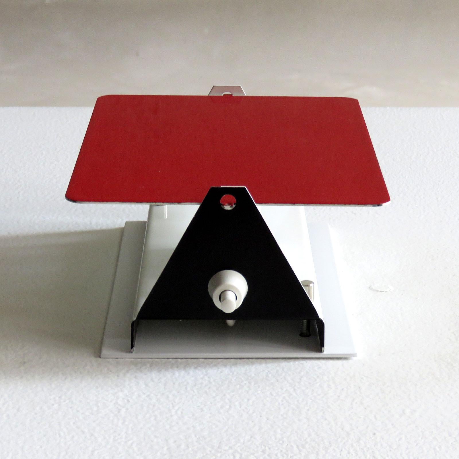 Red CP-1 Wall Lights by Charlotte Perriand, 1960 In Good Condition For Sale In Los Angeles, CA