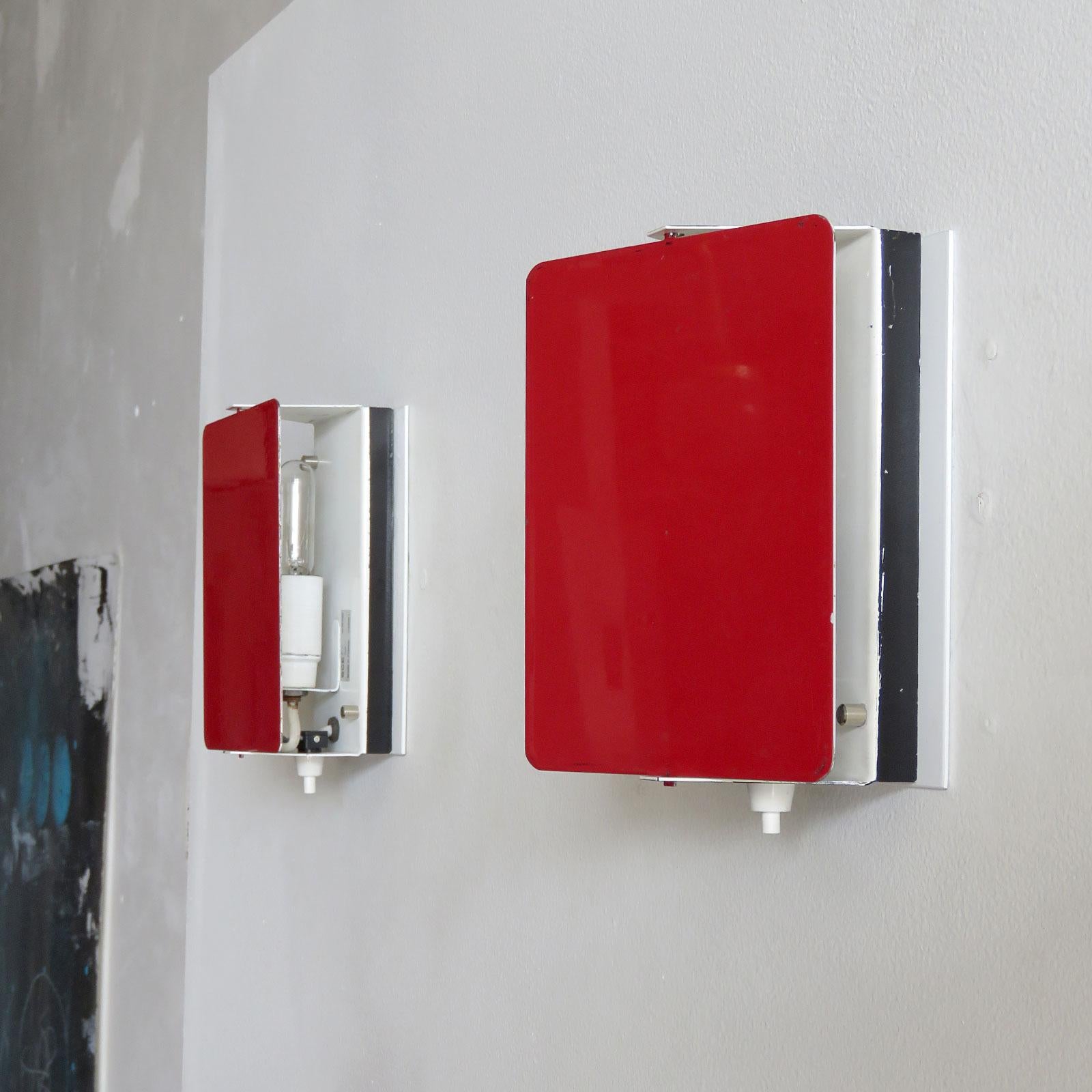 Mid-20th Century Red CP-1 Wall Lights by Charlotte Perriand, 1960 For Sale