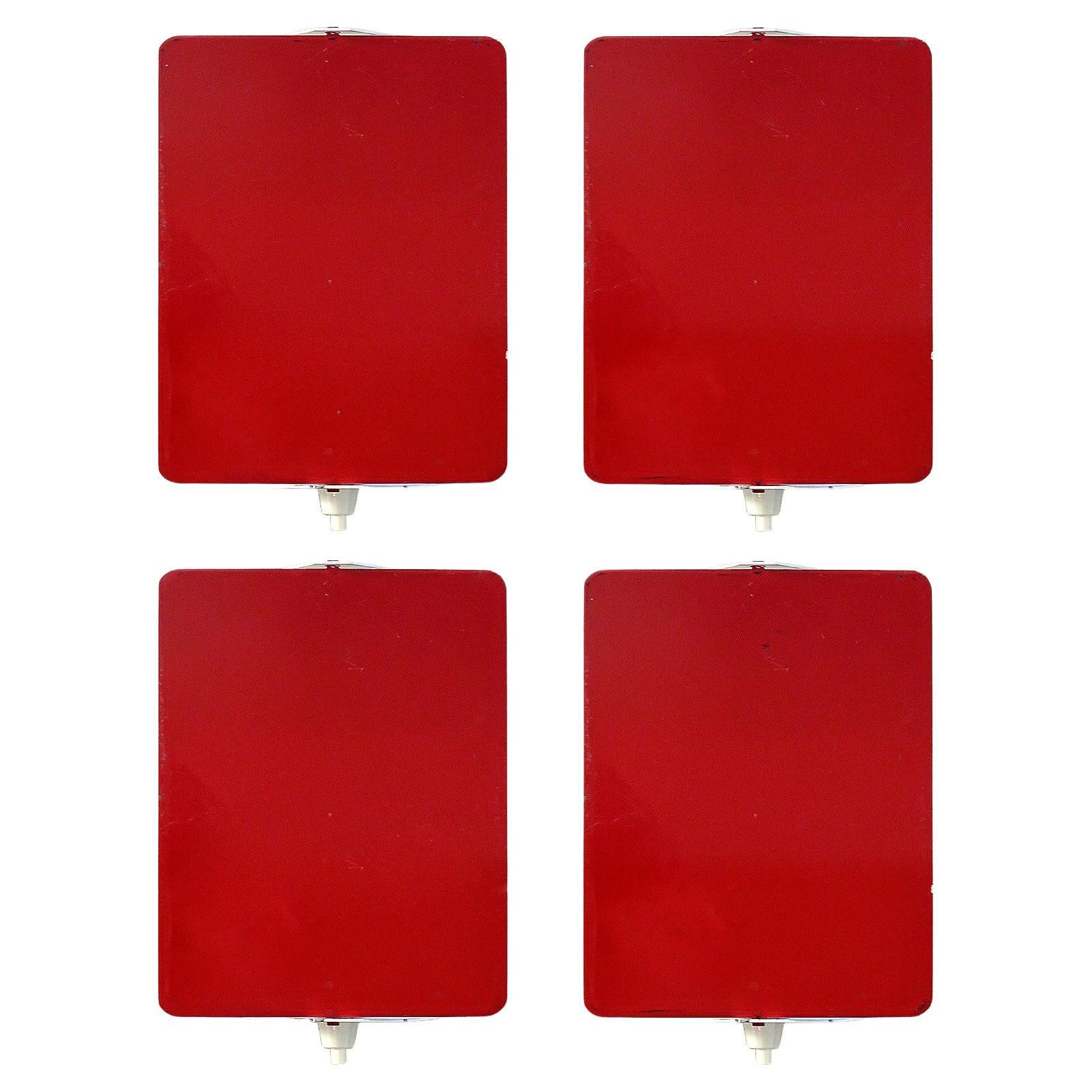 Red CP-1 Wall Lights by Charlotte Perriand, 1960 For Sale
