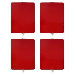 Red CP-1 Wall Lights by Charlotte Perriand, 1960