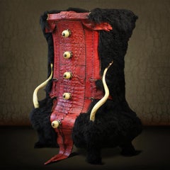 Red Aligator Chest of Drawers