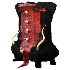 Red Aligator Chest of Drawers