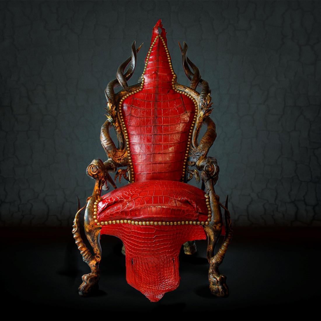 red armchair