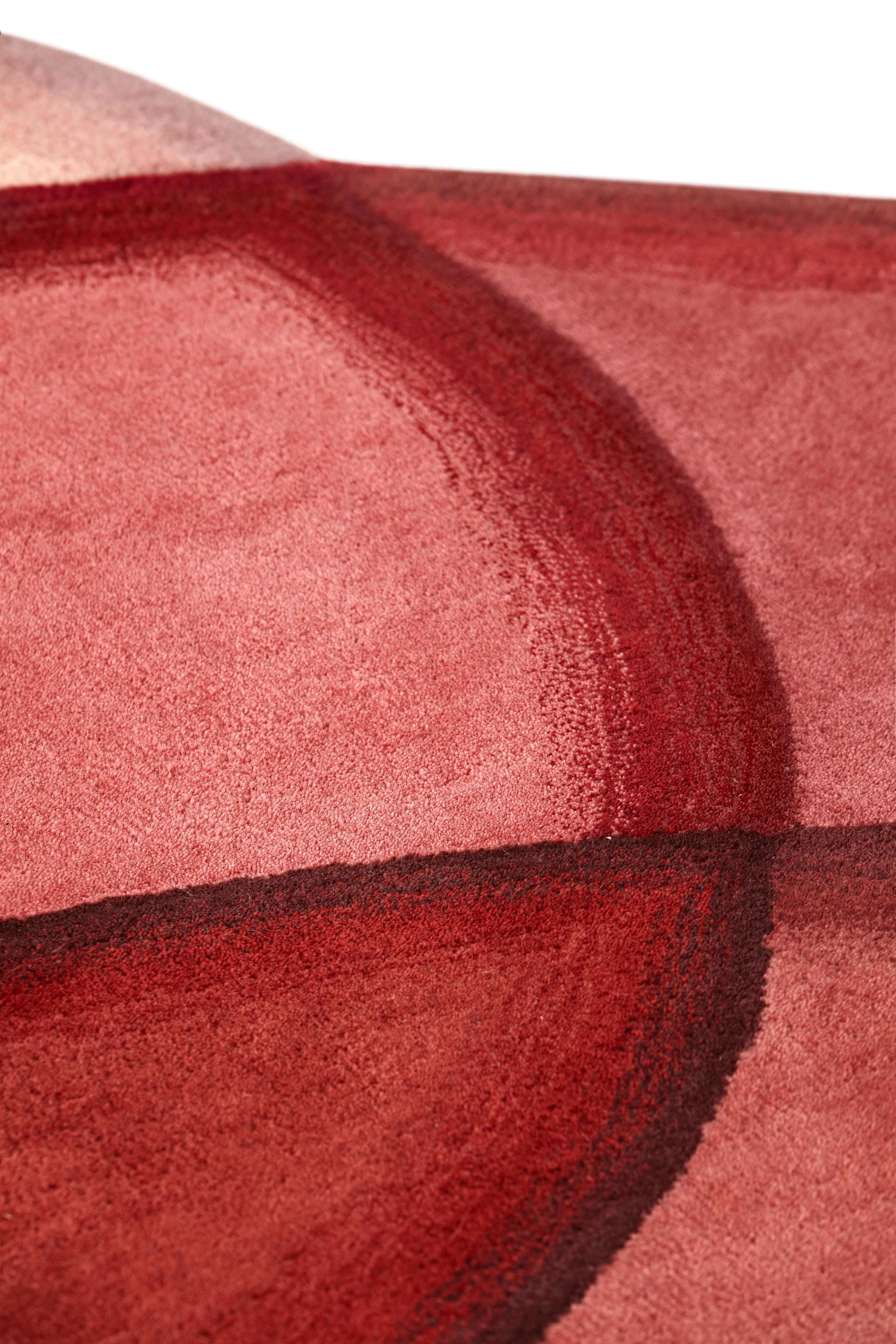 Post-Modern Red Crystal Rug by Gandia Blasco For Sale