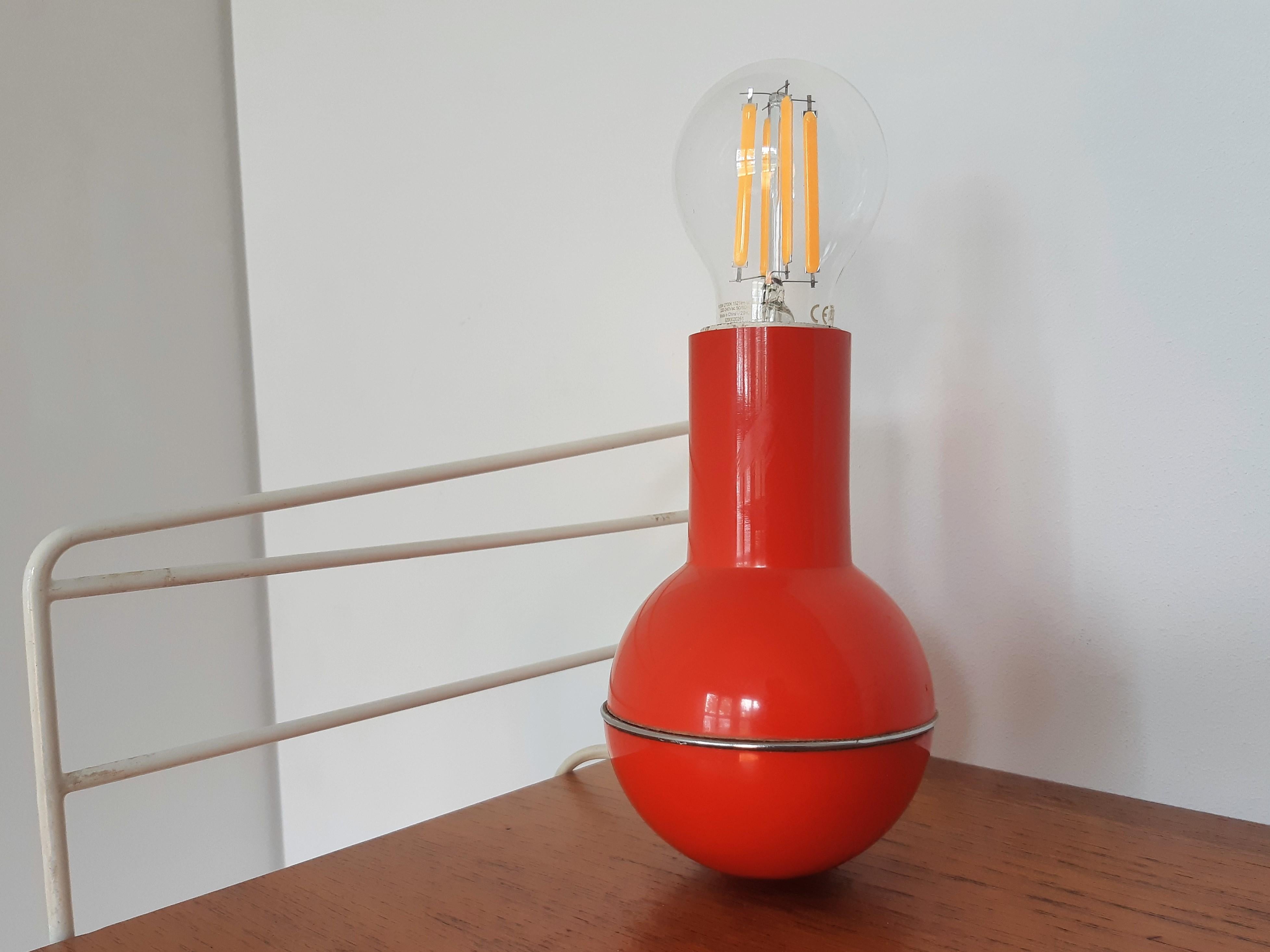 Mid-Century Modern Lampe de tableculato pour Lamperti, Italie, années 1970 en vente