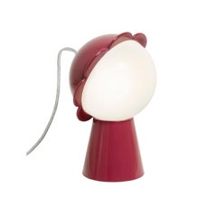 In Stock in Los Angeles, Red Daisy Lamp with LED by Nika Zupanc