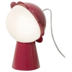 In Stock in Los Angeles, Red Daisy Lamp with LED by Nika Zupanc