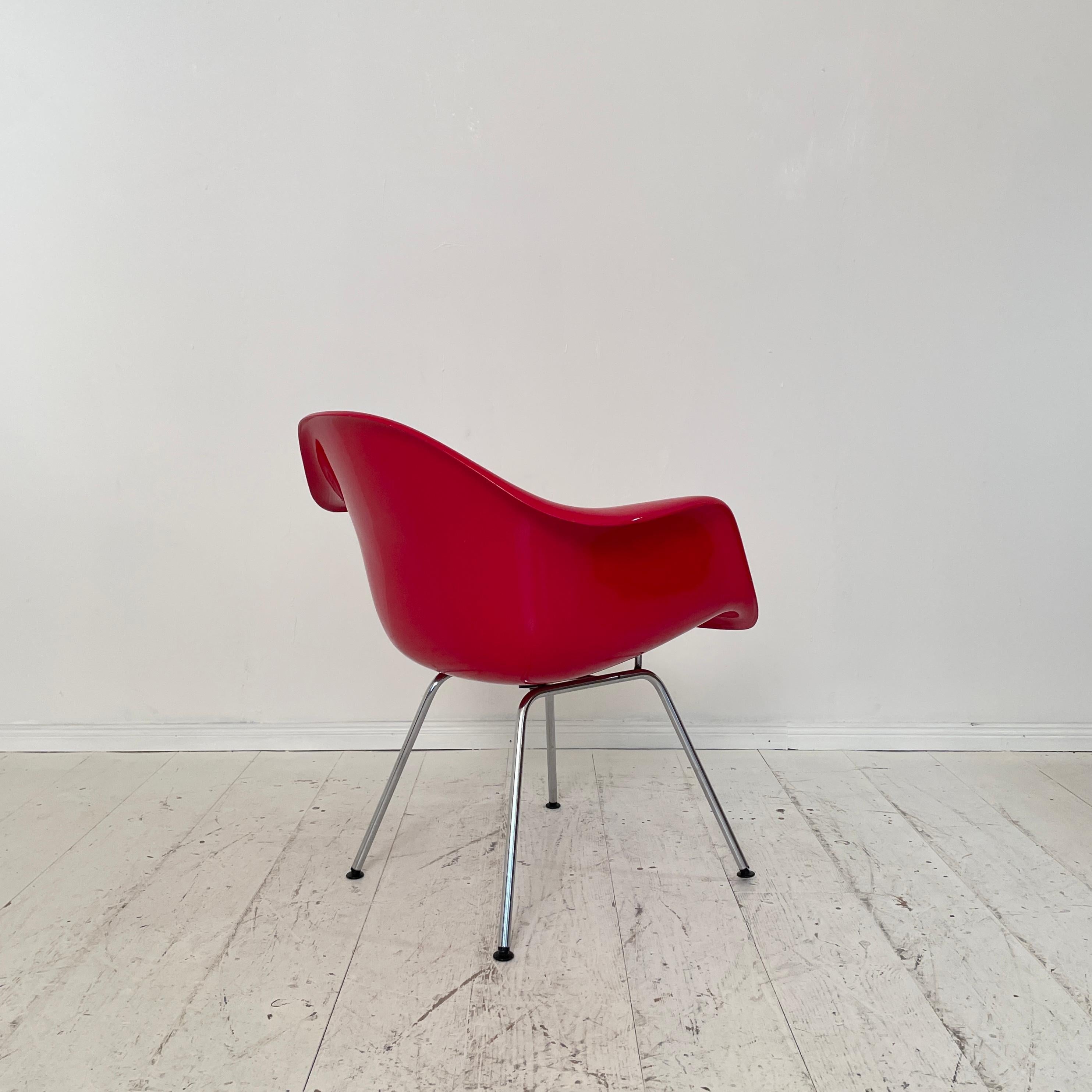 Red Dax Lounge Armchair by Charles & Ray Eames for Fehlbaum / Herman Miller 1966 For Sale 3