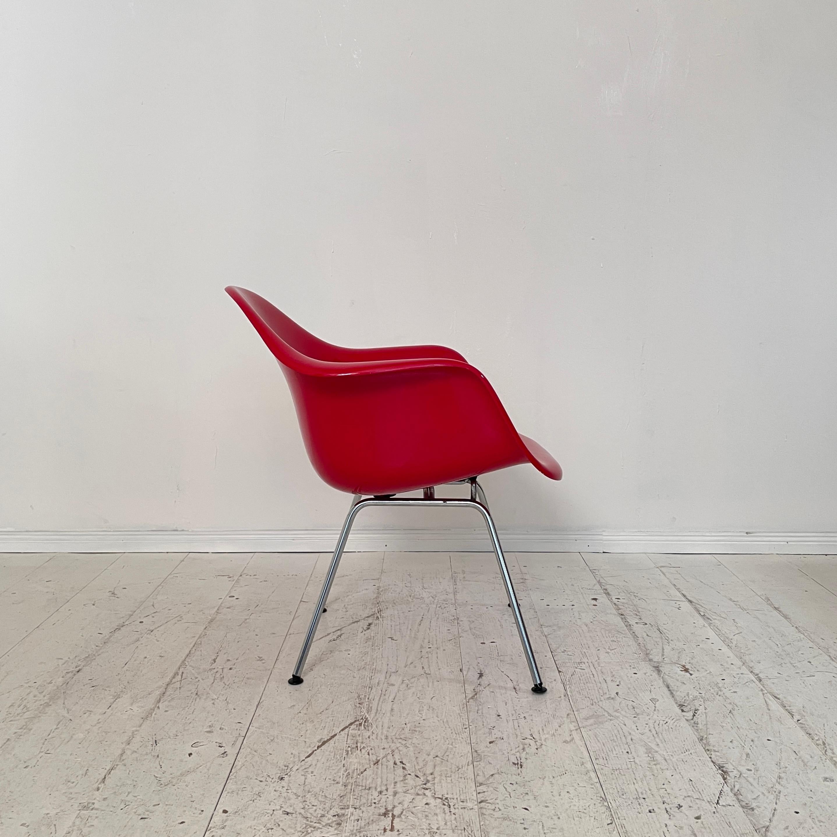 Red Dax Lounge Armchair by Charles & Ray Eames for Fehlbaum / Herman Miller 1966 4
