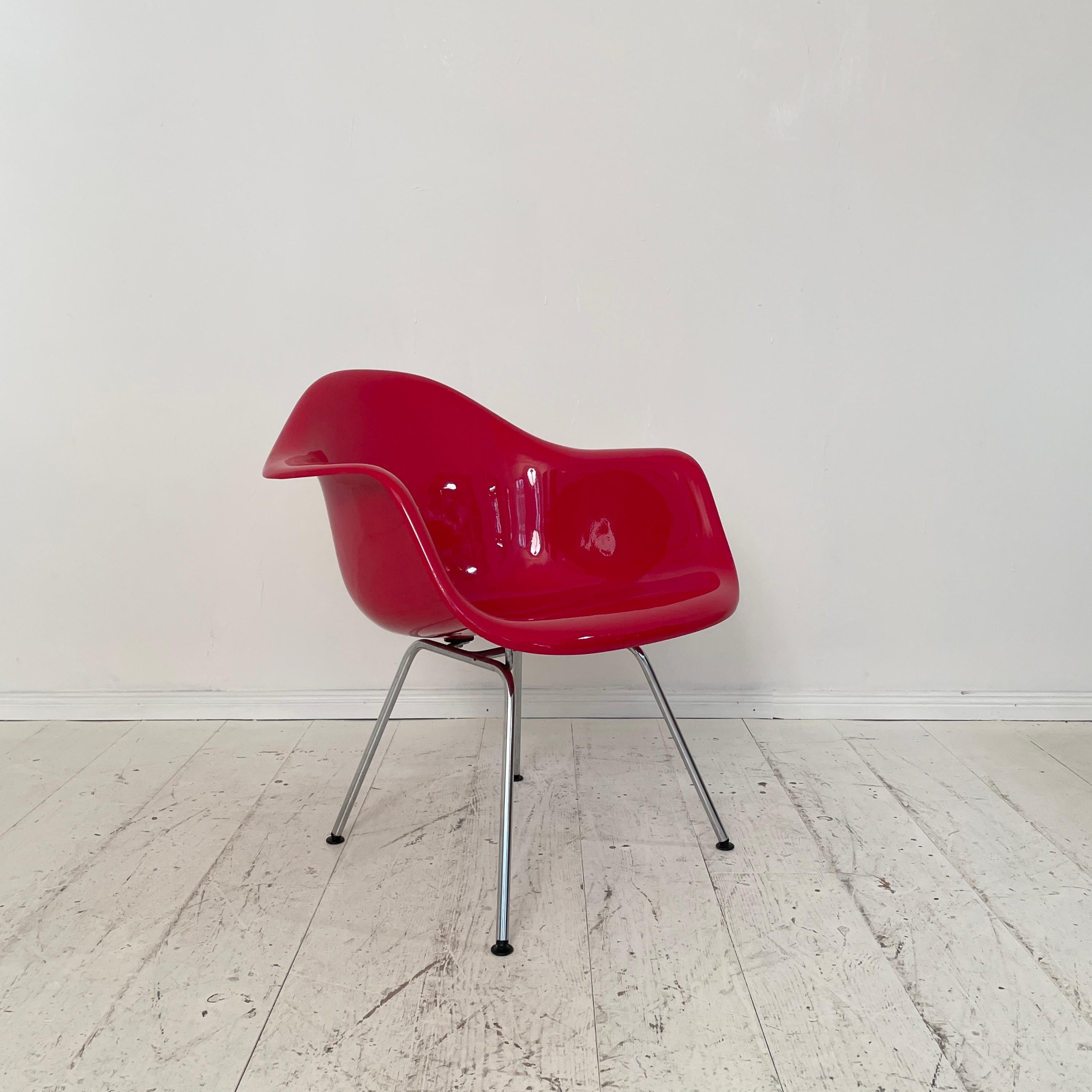 Red Dax Lounge Armchair by Charles & Ray Eames for Fehlbaum / Herman Miller 1966 5