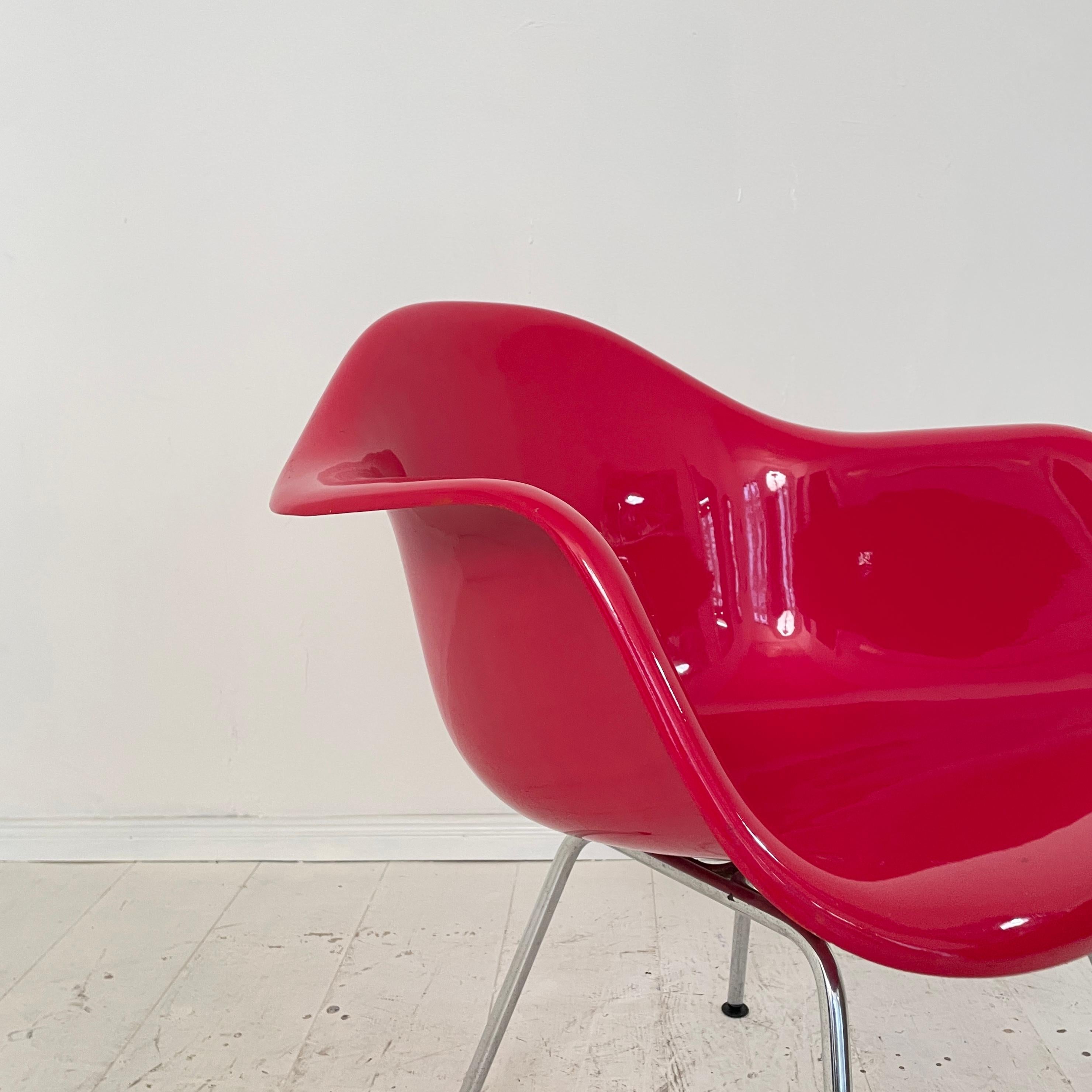 Red Dax Lounge Armchair by Charles & Ray Eames for Fehlbaum / Herman Miller 1966 6