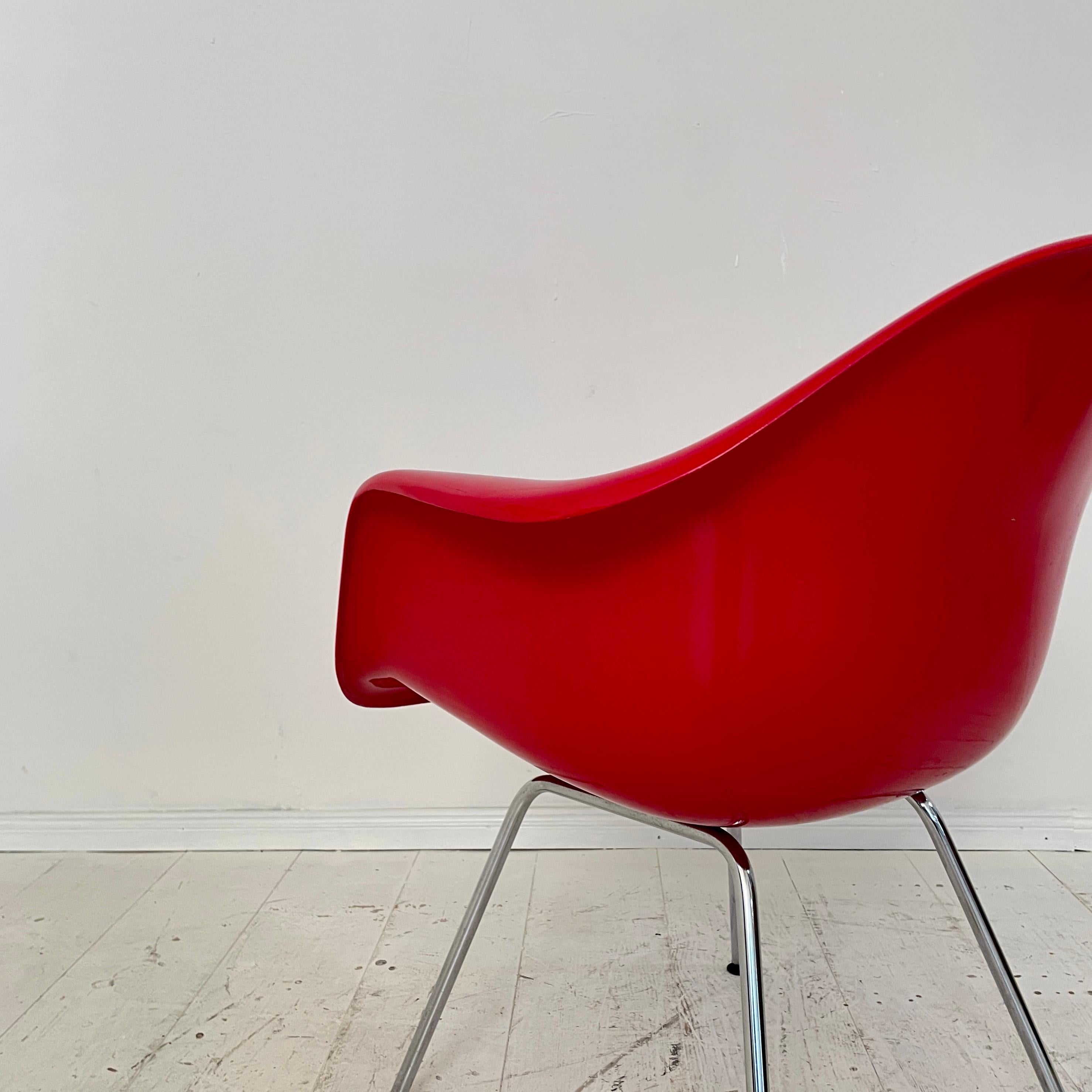 Red Dax Lounge Armchair by Charles & Ray Eames for Fehlbaum / Herman Miller 1966 1