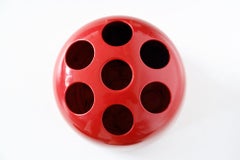 Red Dedalo Umbrella Stand by Emma Gismondi Schweinberger for Artemide, Italy