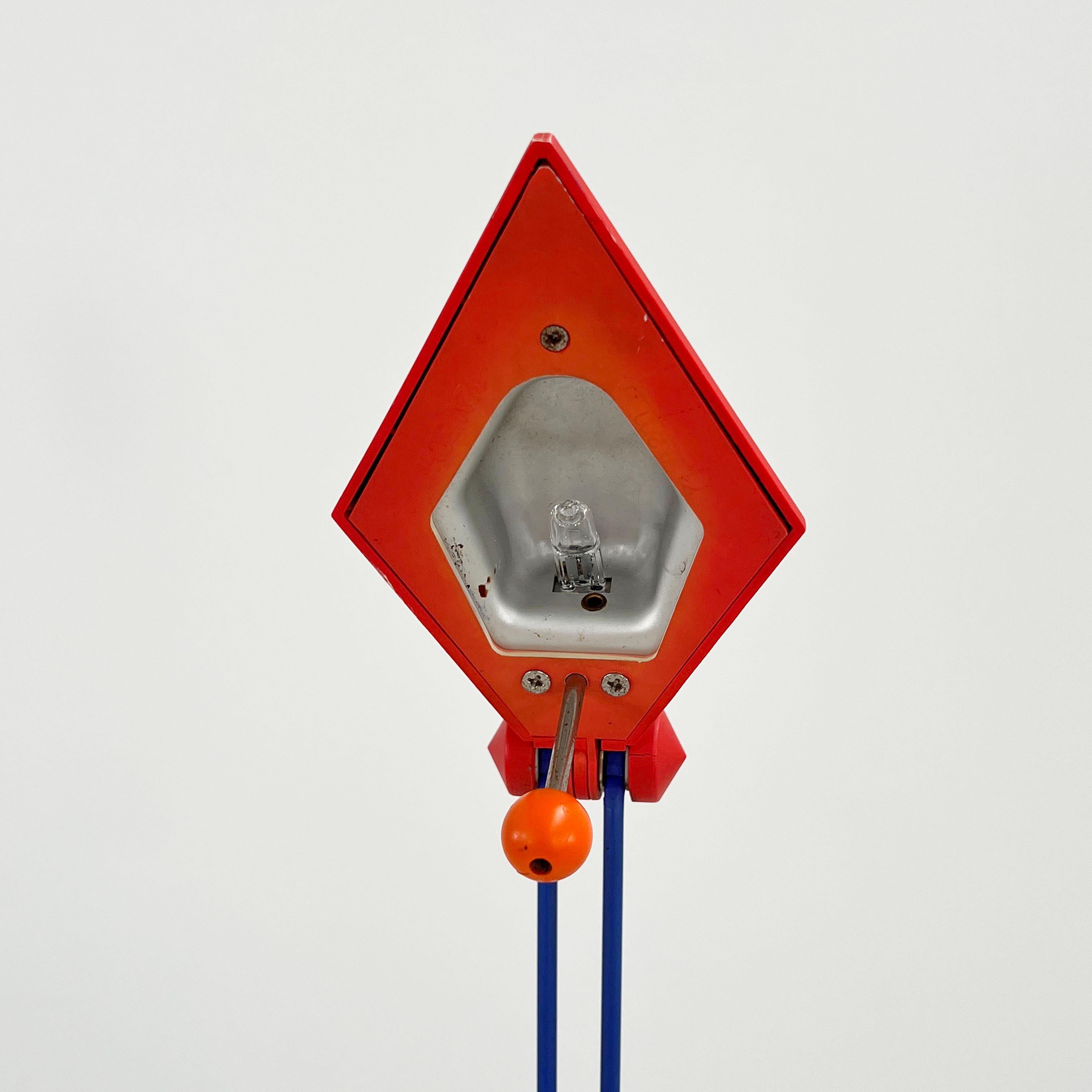 Red Desk Lamp by Lungean & Pellmann for Brilliant Leuchten Germany, 1980s 4