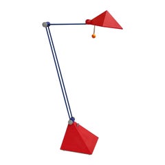 Red Desk Lamp by Lungean & Pellmann for Brilliant Leuchten Germany, 1980s