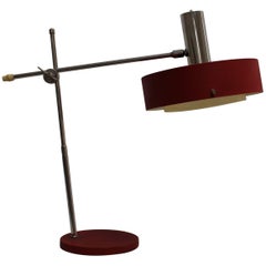 Red Desk Lamp with Diffuser, 1960s, Germany