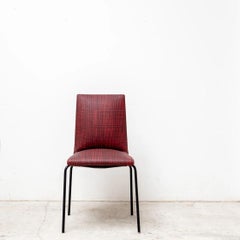 Red dining chair by Pierre Guariche, Belgium, 1980s