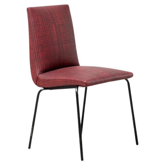 Red dining chair by Pierre Guariche, Belgium, 1980s For Sale