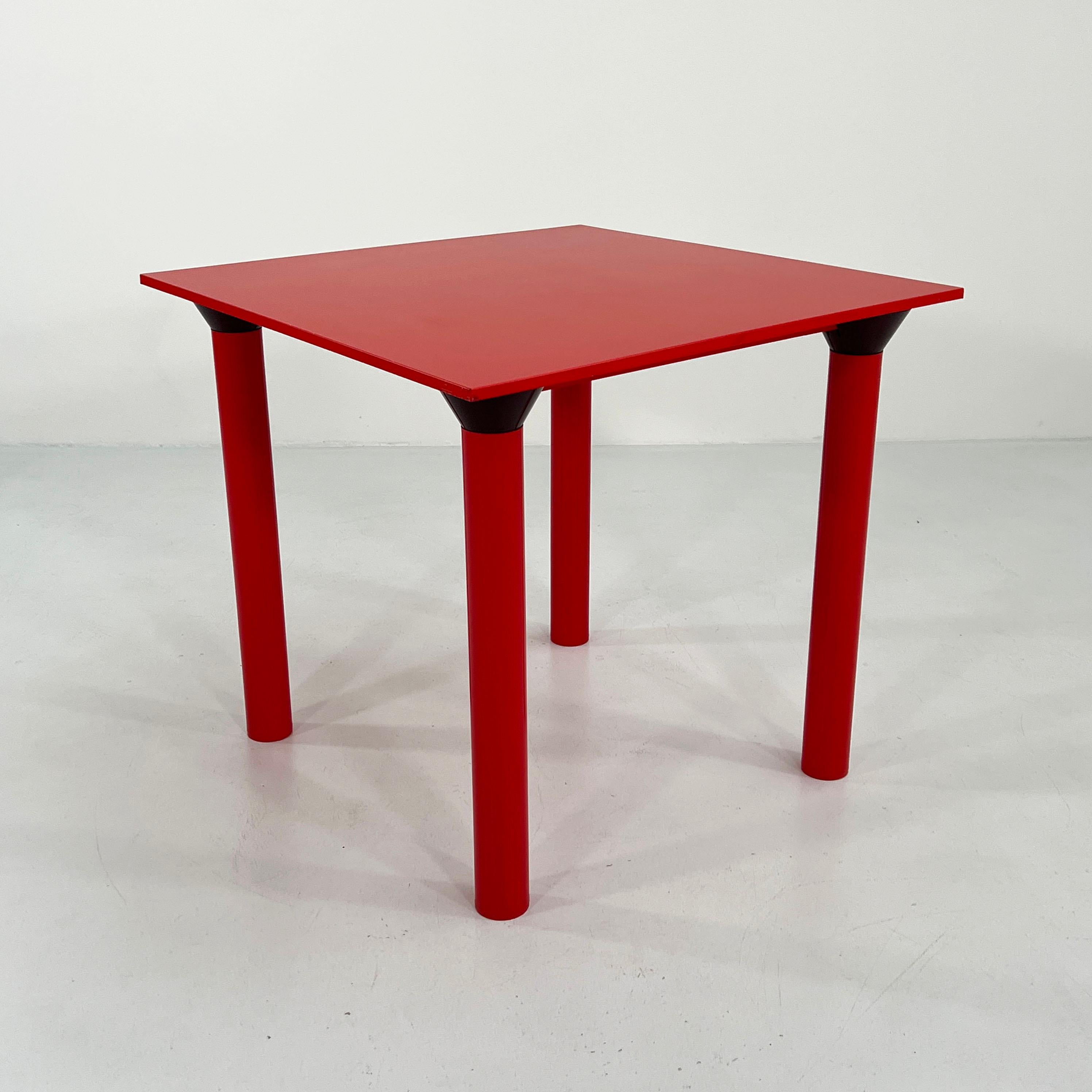 Late 20th Century Red Dining Table Model 4300 by Anna Castelli Ferrieri for Kartell, 1970s