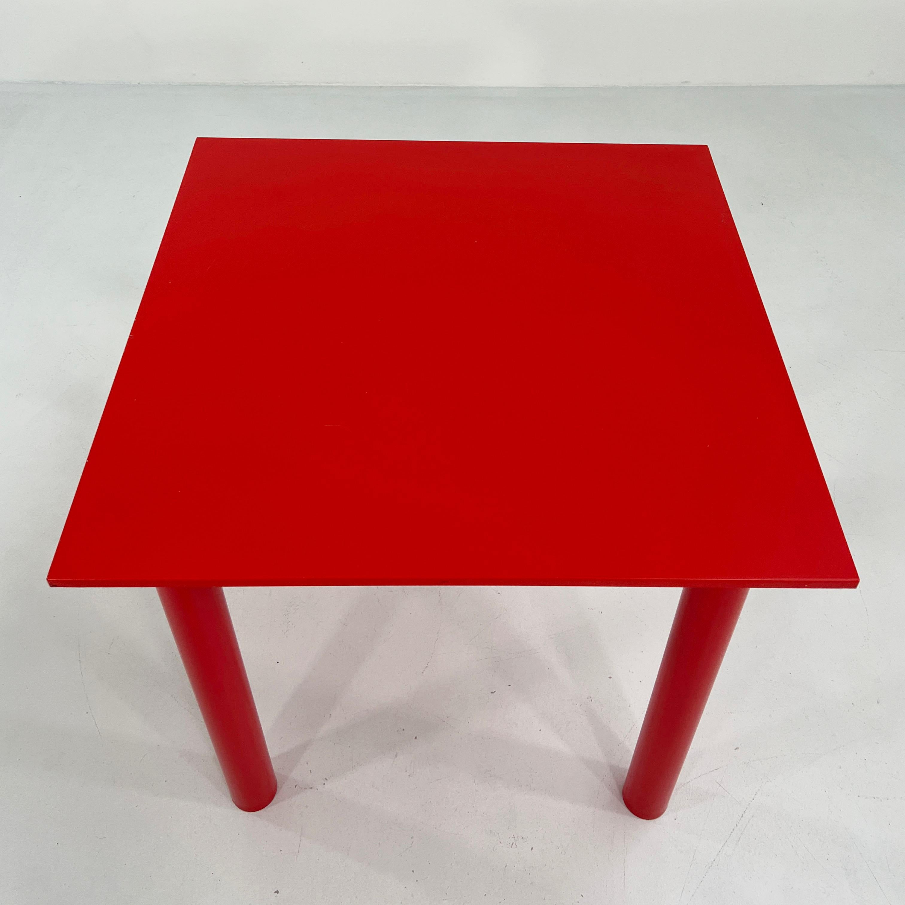 Red Dining Table Model 4300 by Anna Castelli Ferrieri for Kartell, 1970s 1
