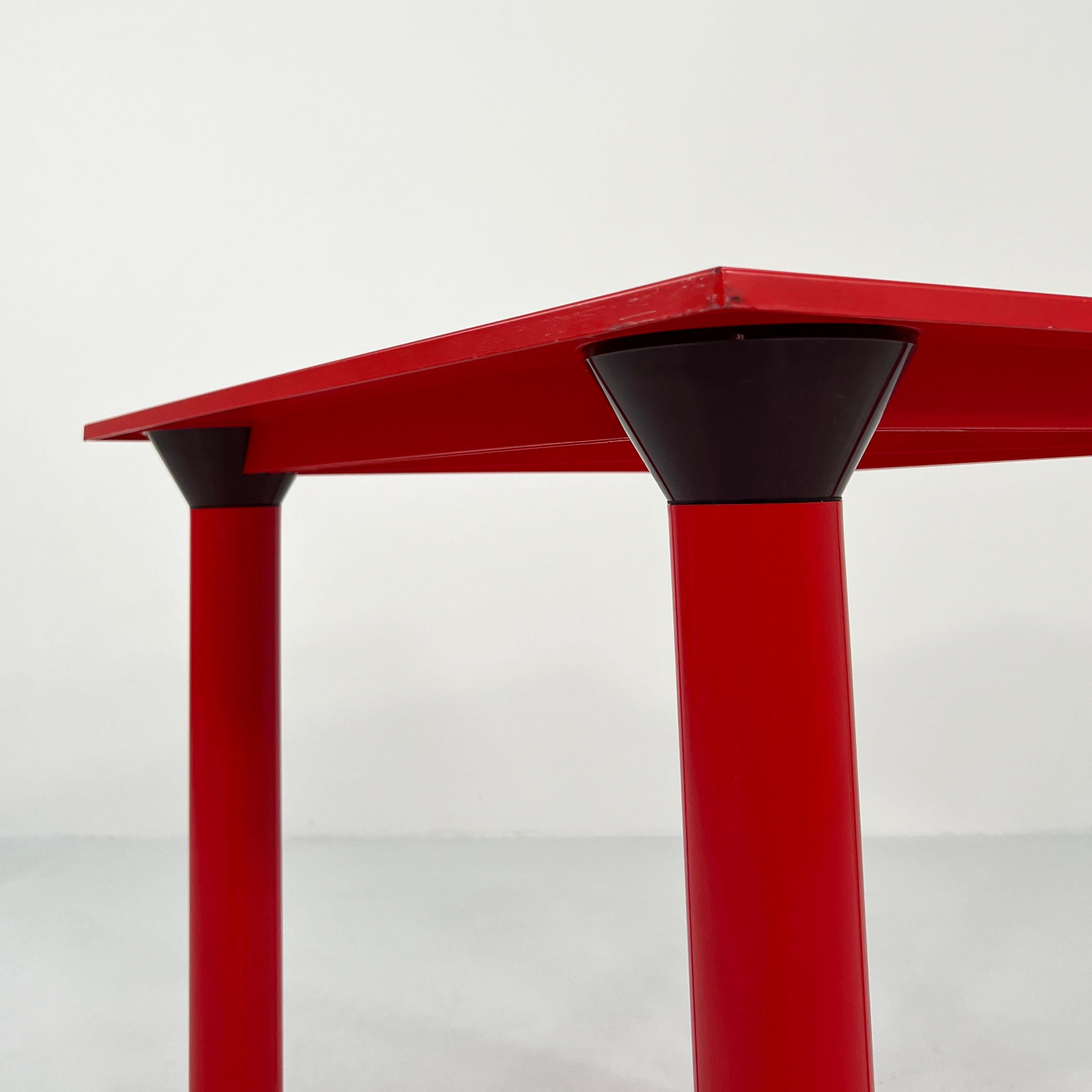 Red Dining Table Model 4300 by Anna Castelli Ferrieri for Kartell, 1970s 2