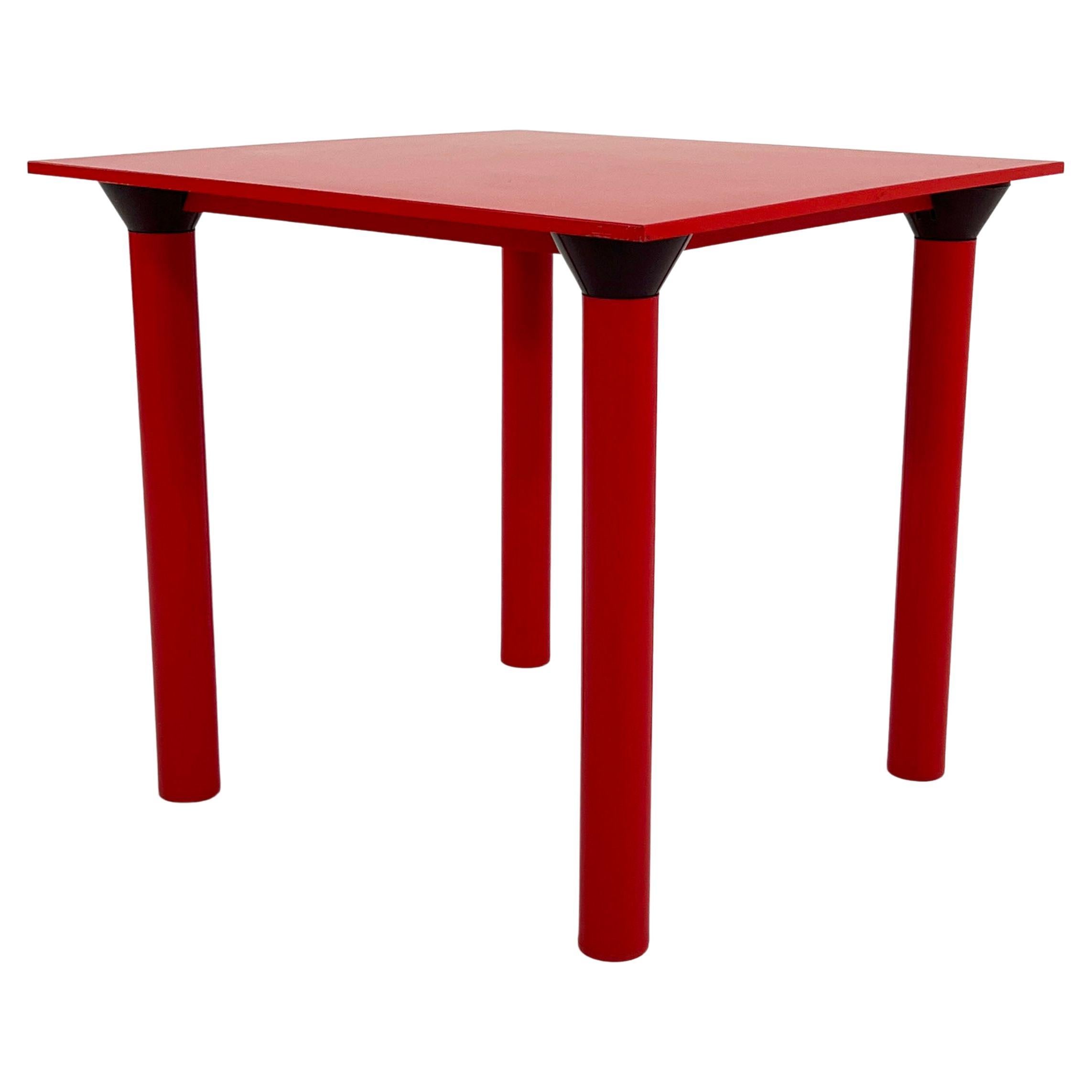 Red Dining Table Model 4300 by Anna Castelli Ferrieri for Kartell, 1970s