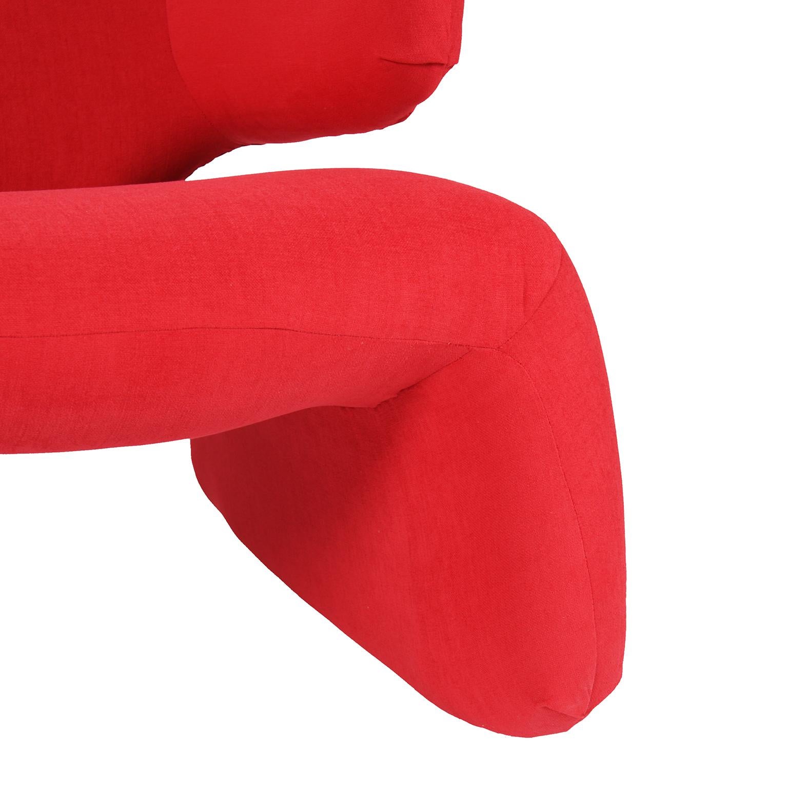 Red Djinn Sofa by Olivier Mourgue, 1965 In Good Condition In London, GB