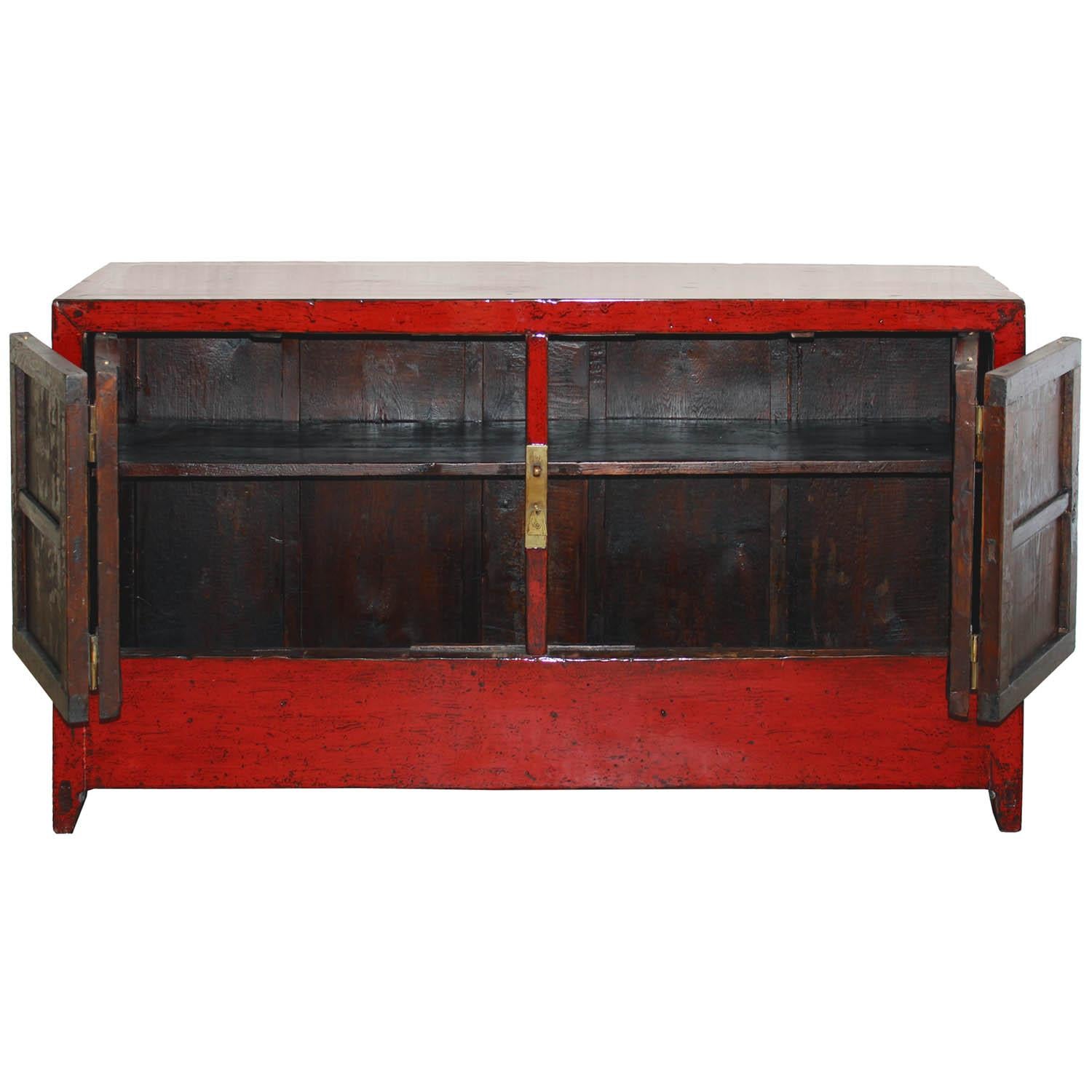 Wood Red Dongbei Sideboard