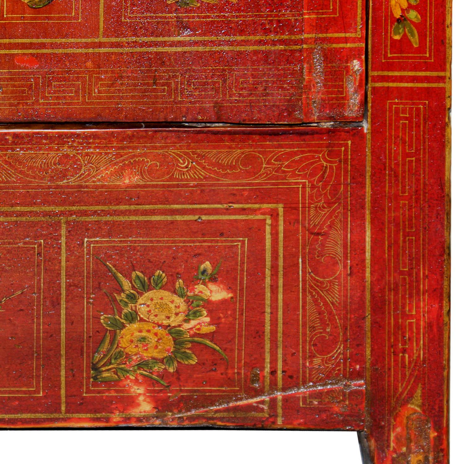 Red Dongbei Wedding Sideboard 2
