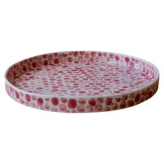 Porzellan mit roten Punkten Medium-Teller