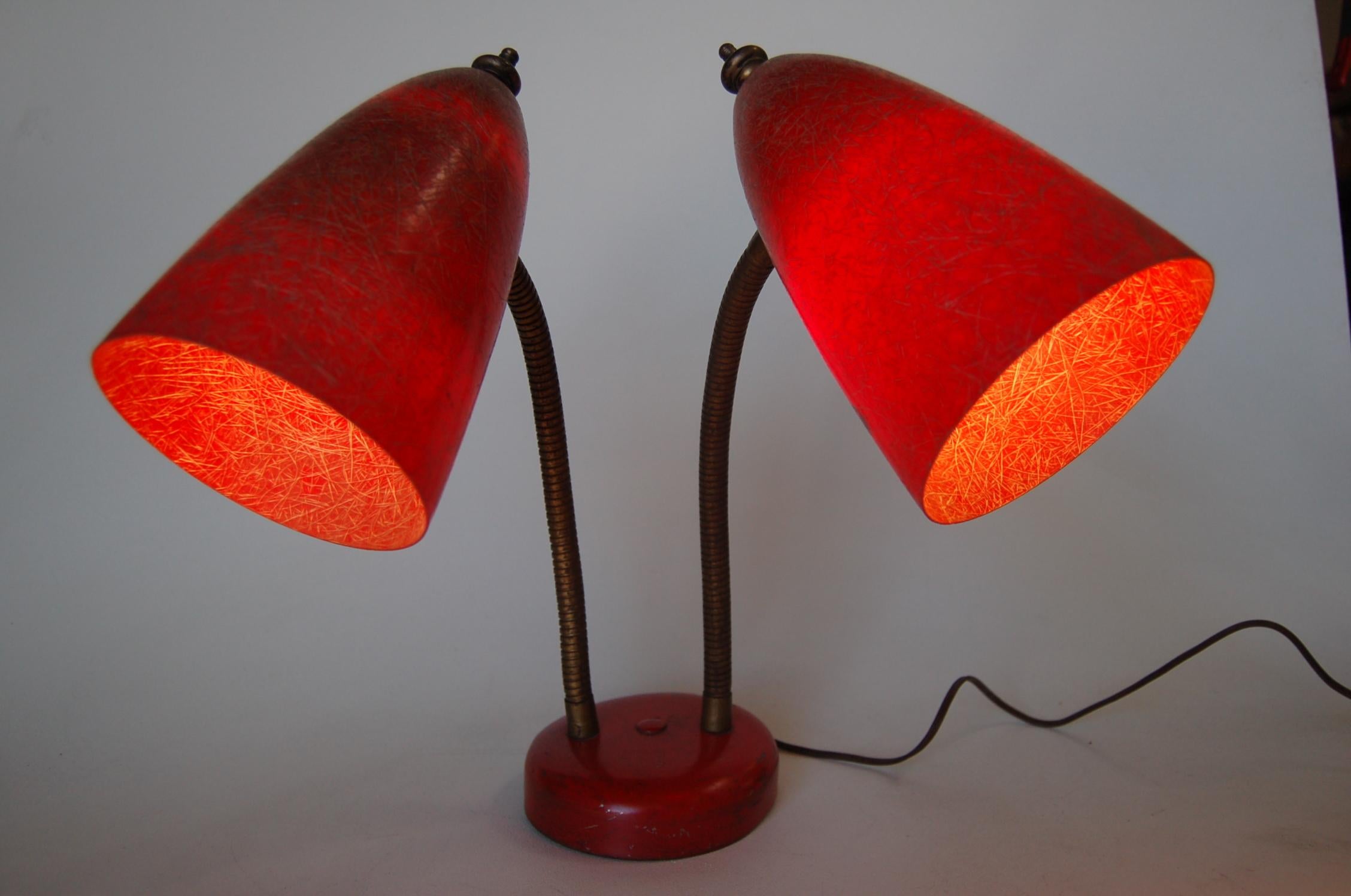 double gooseneck lamp