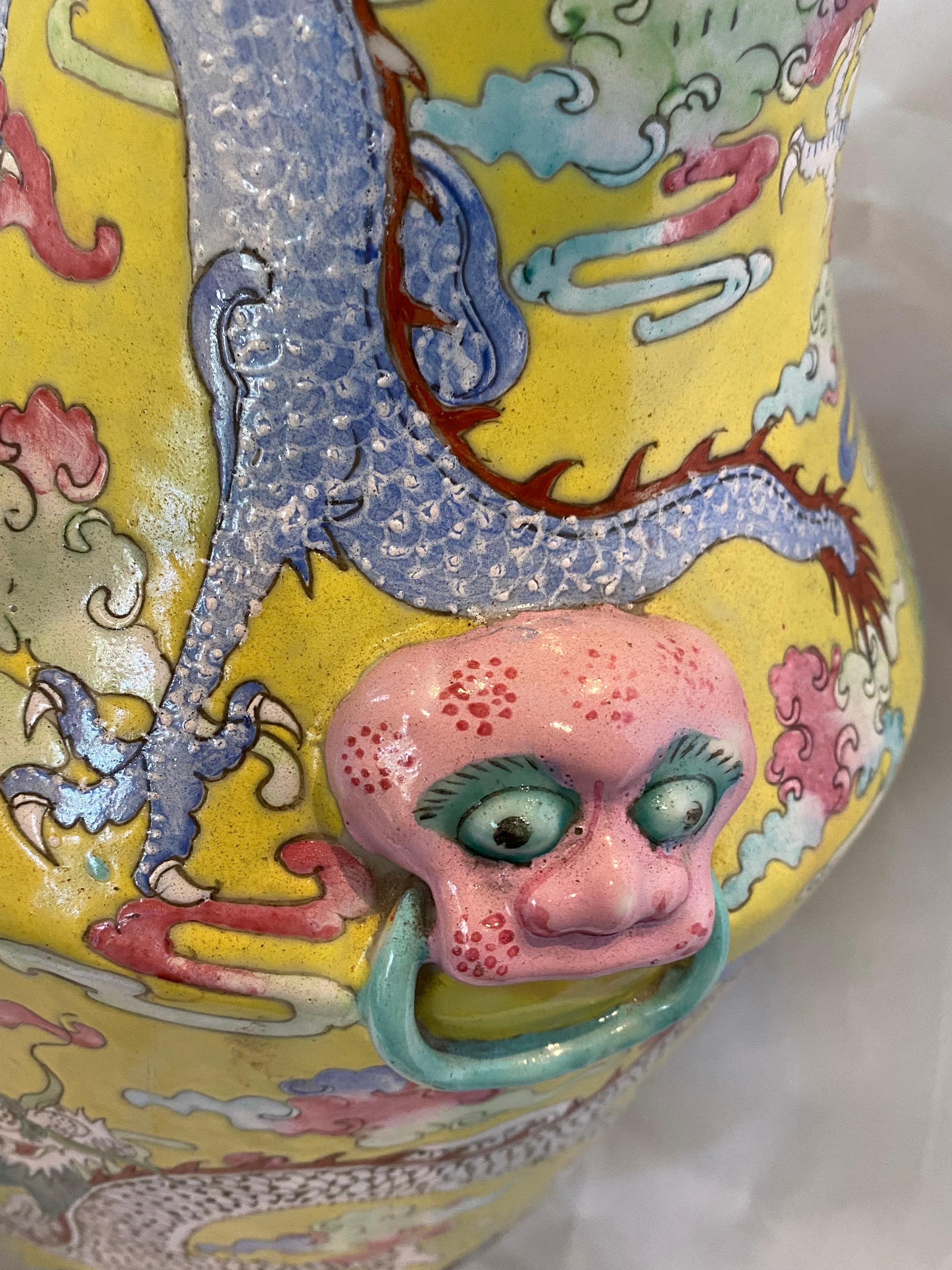 Red Dragon Vase For Sale at 1stDibs