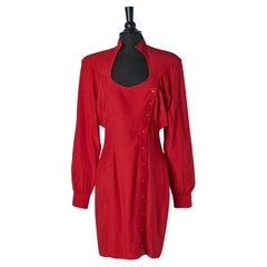 Rotes Kleid mit geschliffenem Schnitt THIERRY MUGLER