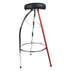 Red Duplex Bar Stool by Javier Mariscal for BD Barcelona