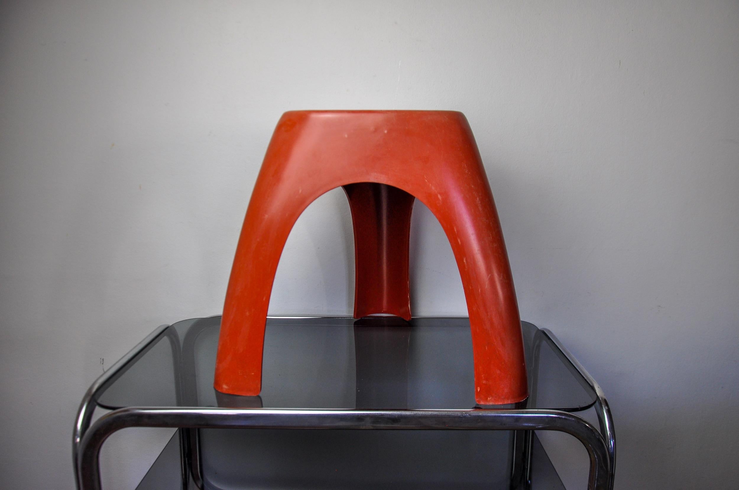 Hollywood Regency Tabouret éléphant rouge de Vilmer, Espagne, 1980 en vente
