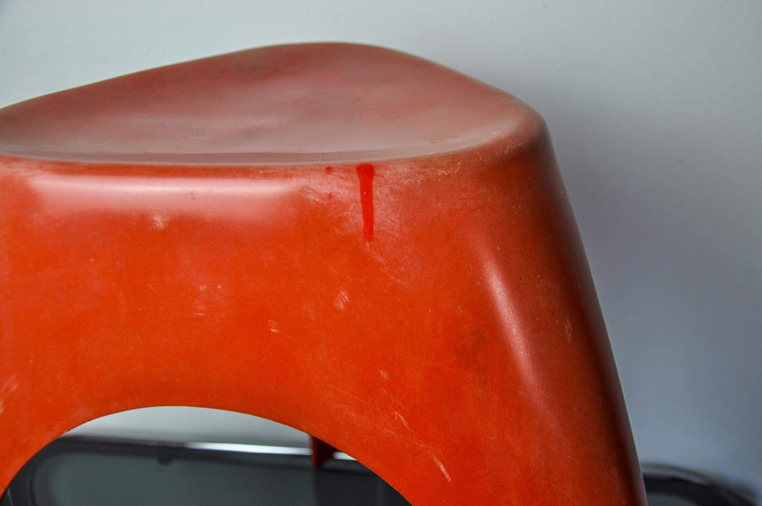 Fin du 20e siècle Tabouret éléphant rouge de Vilmer, Espagne, 1980 en vente