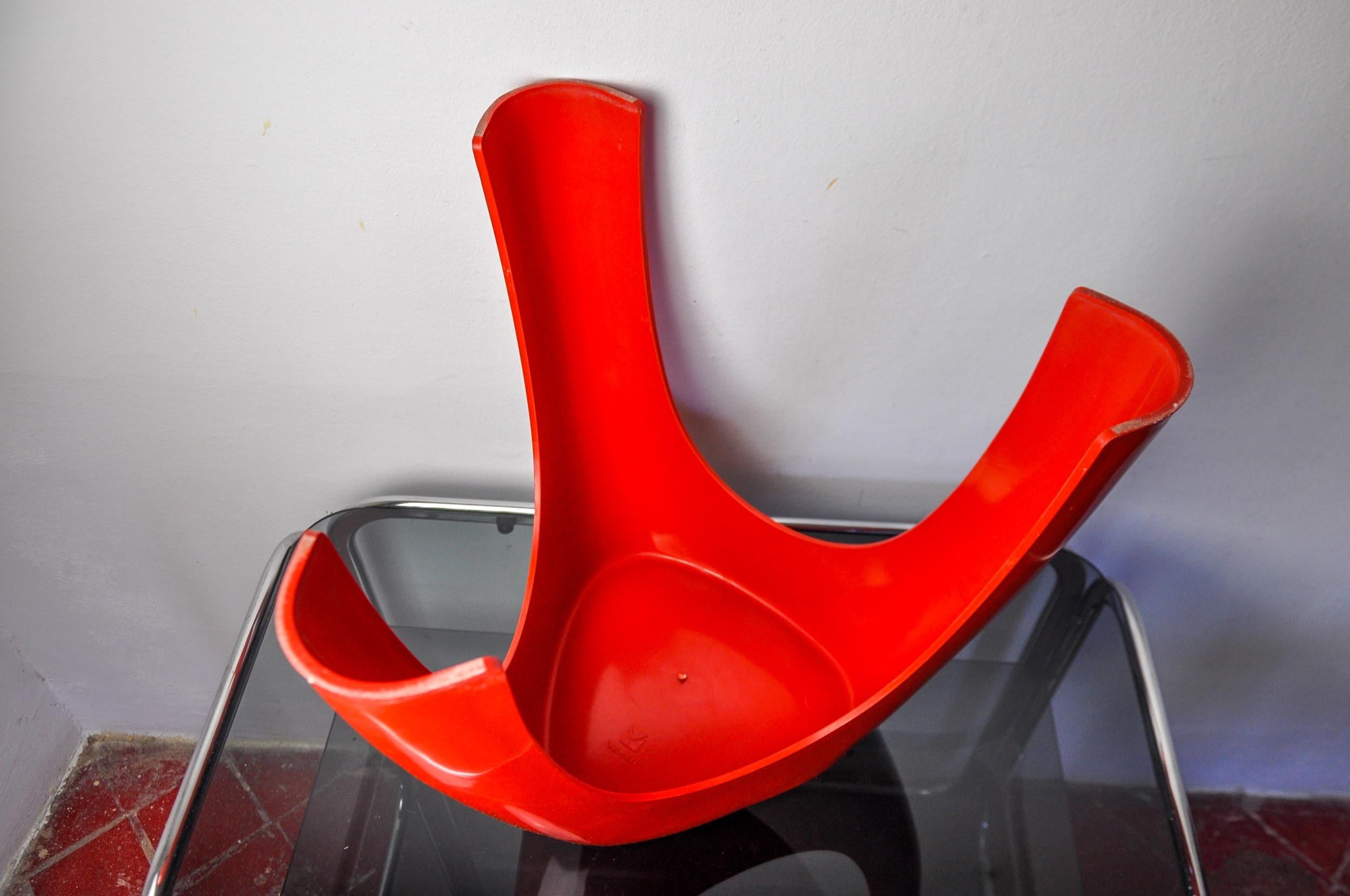 Fin du 20e siècle Tabouret éléphant rouge de Vilmer, Espagne, 1980 en vente