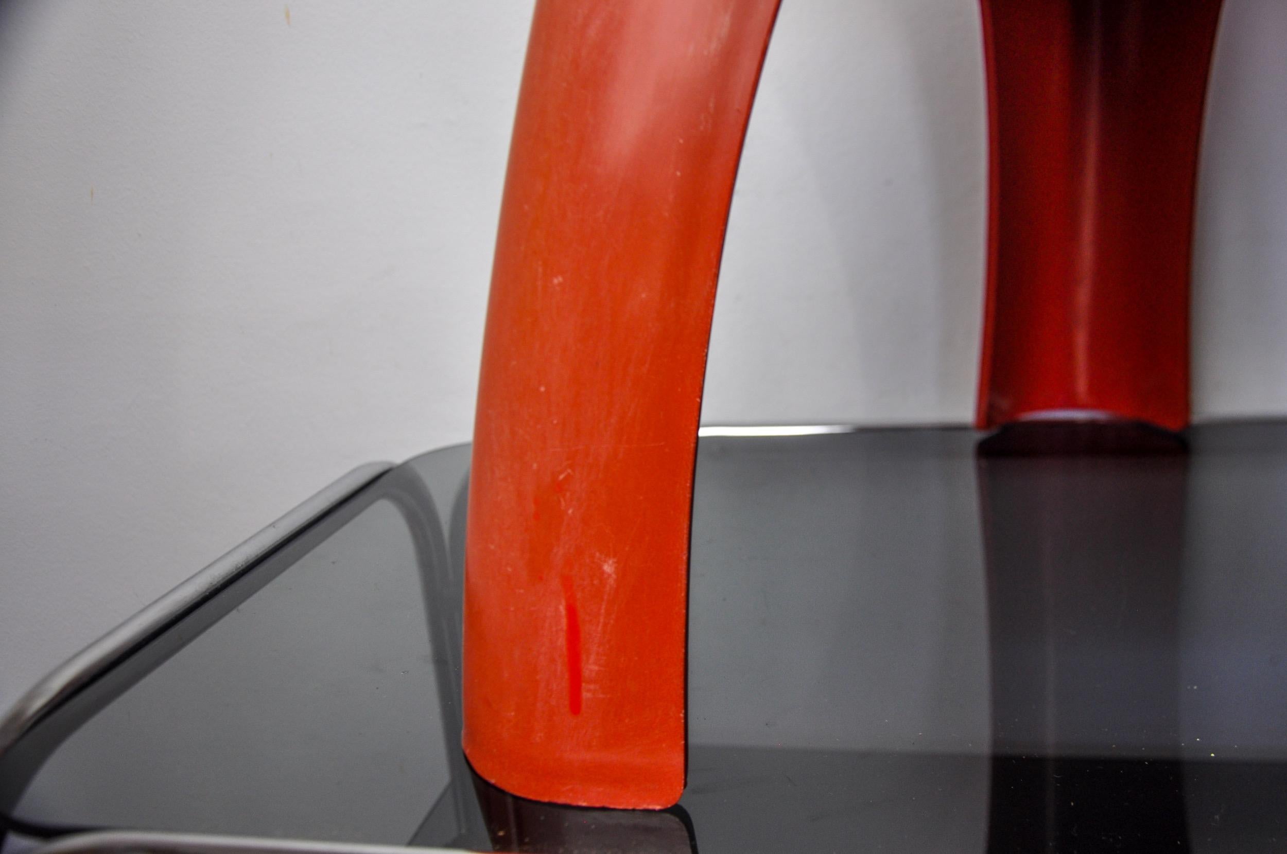 Fibre de verre Tabouret éléphant rouge de Vilmer, Espagne, 1980 en vente