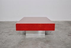 Red Elm Root Coffee Table Alfeo by Willy Rizzo for Mario Sabot, Italy, 1970s