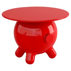 Pogo, Decorative Side Table, Nightstand, in Red by Joel Escalona