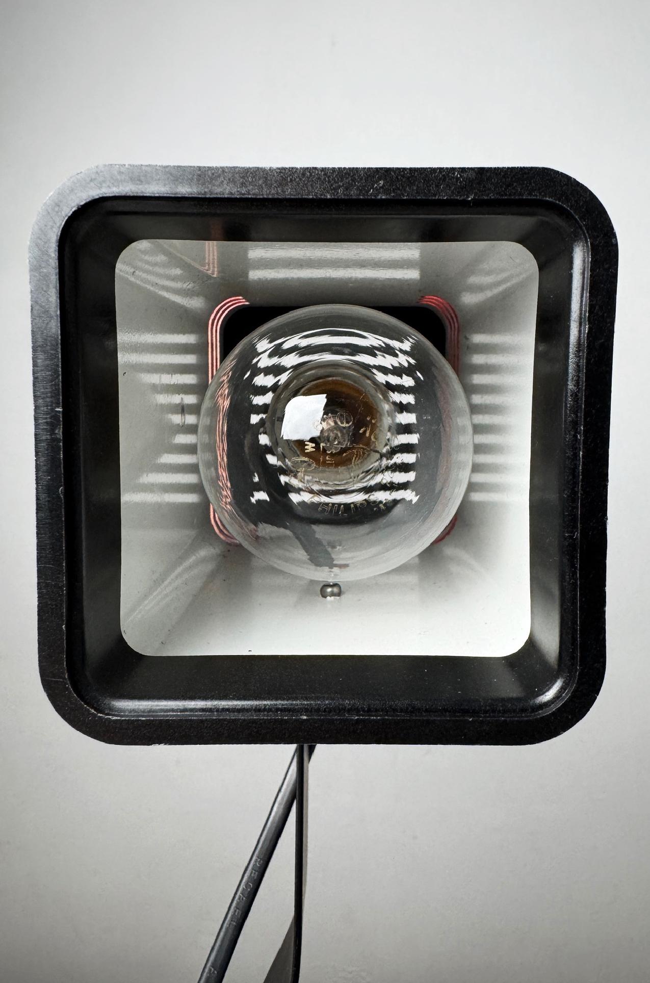 Spanish Red Fase Spot Table Lamp from the 1970s, Produced by FASE, Spain For Sale