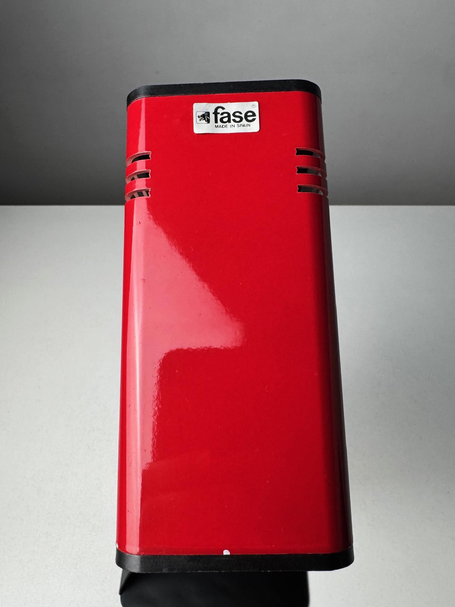 Red Fase Spot Table Lamp from the 1970s, Produced by FASE, Spain For Sale 2