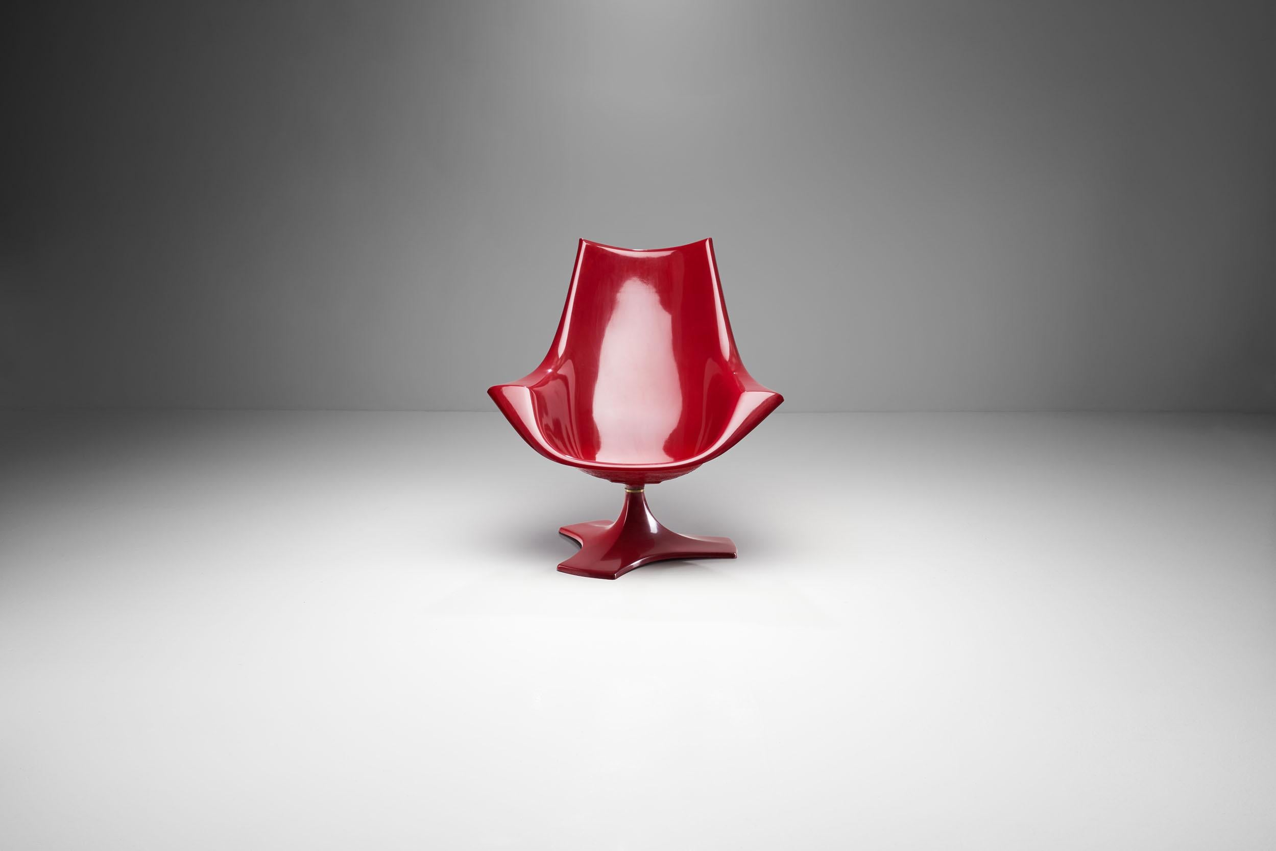 Late 20th Century Red Fibreglass 