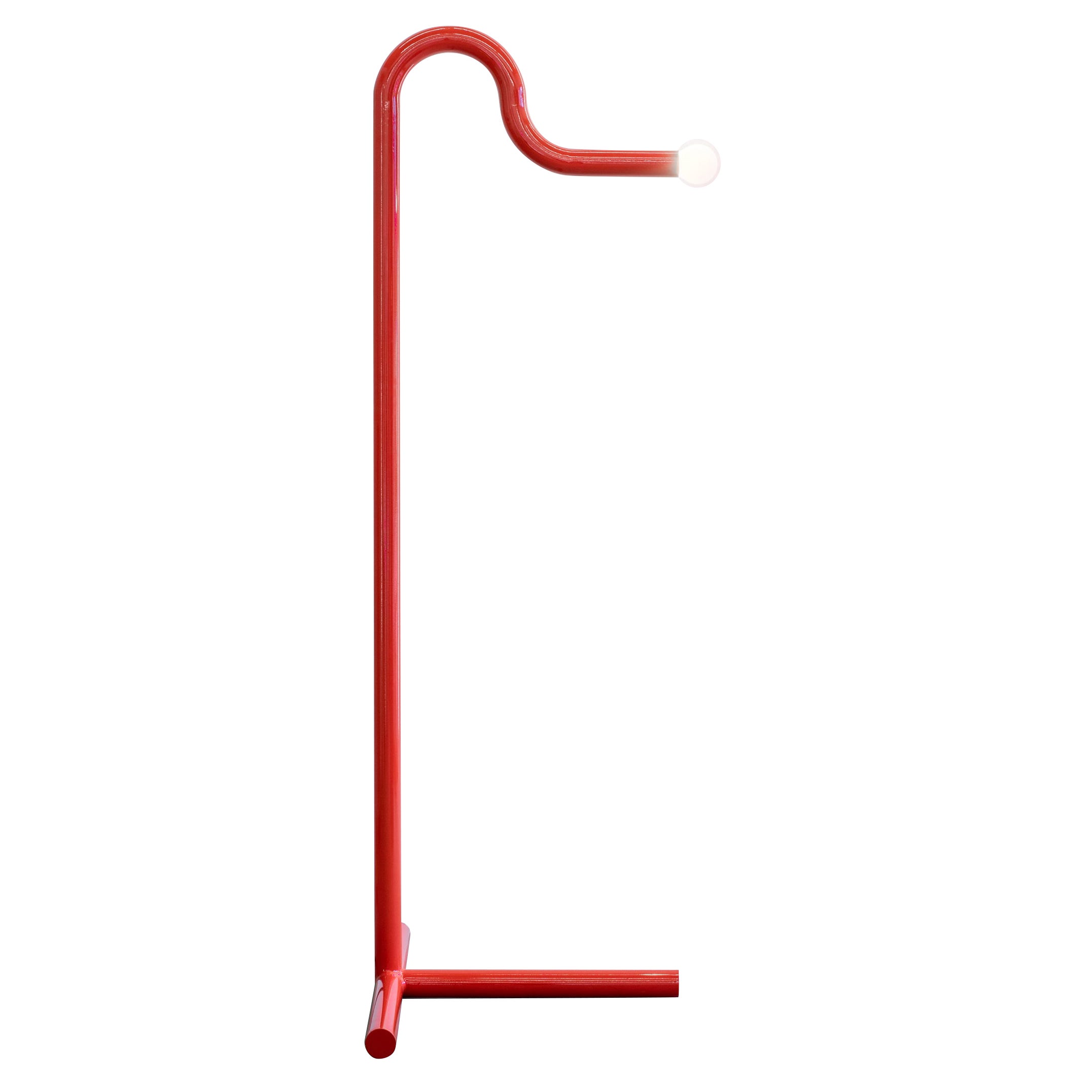 Red Floor Lamp by Architecture Studio Piovenefabi Inspired by Albini For Sale