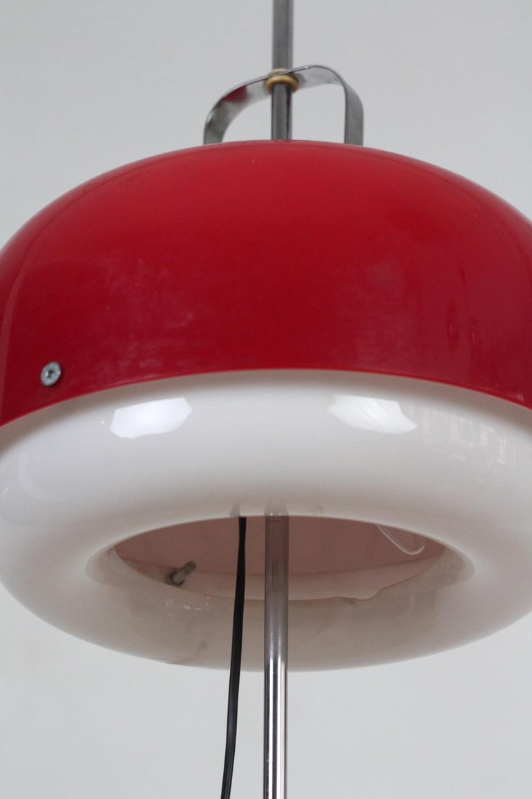 Red Floor Lamp - Modern floor lamp with red domes 3D Model .obj .fbx