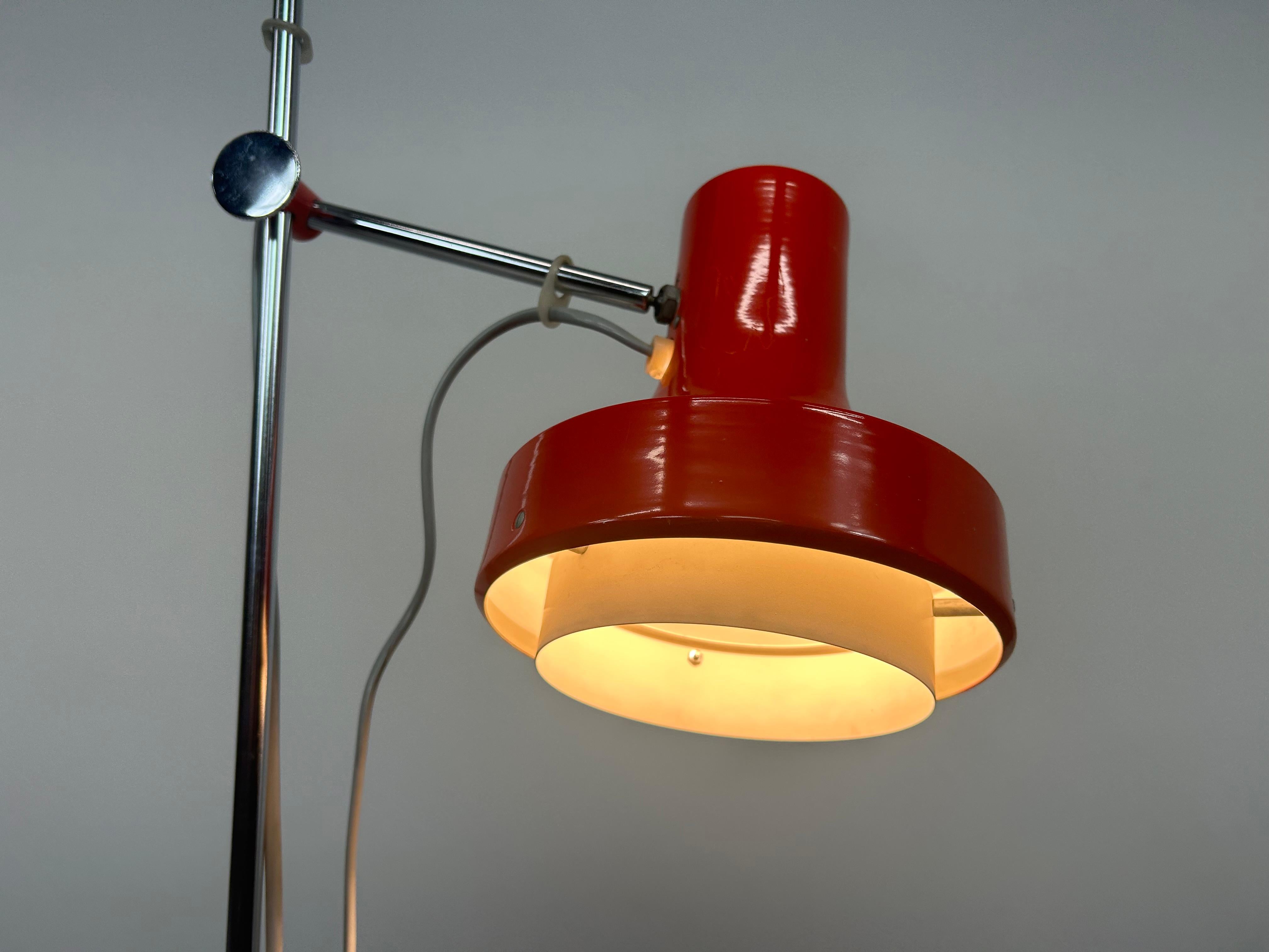 Late 20th Century Red floor lamp by Josef Hurka for Napako For Sale