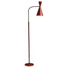 Red Floor Lamp, France, circa 1960 Red Floor Lamp, France, circa 1960