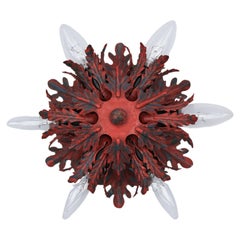 Lampada da soffitto Florentine rossa di Banci Firenze, anni '60
