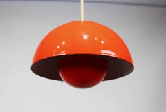 Red Flowerpot, Model VP1, Pendant Designed by Verner Panton in 1968