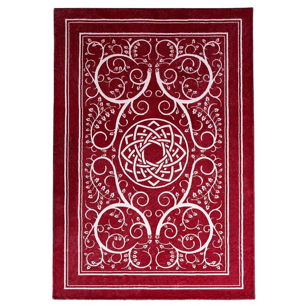 Red Flowers, Cartomanzia Carpets For Sale